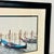 Blue 1980s Vintage Italian Coastal Venus Blue Gondola at Dock Framed Photography. For Sale - Image 8 of 13