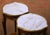 Pair of Mid-Century French Louis XV Marble Top Mahogany and Ormolu Side Tables For Sale - Image 4 of 13