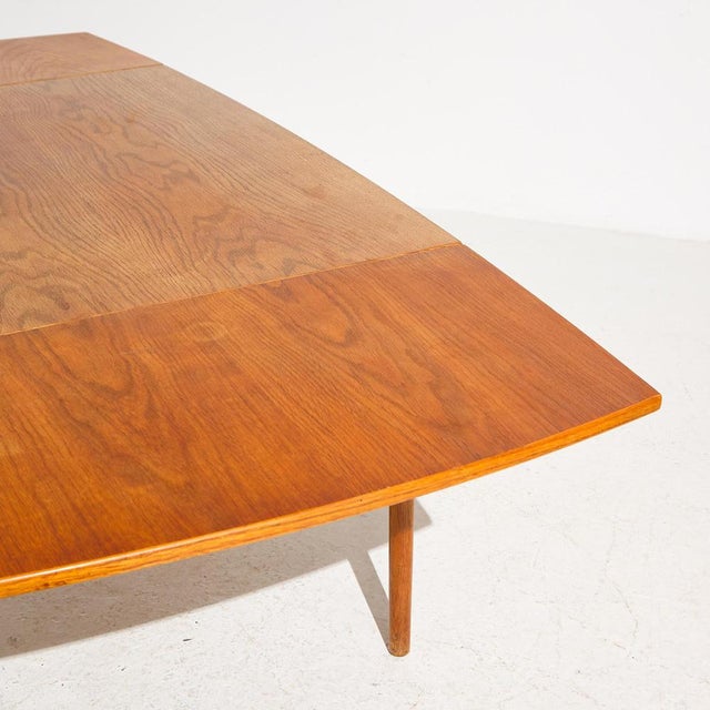 Teak & Oak Dining Table by Poul M. Volther for Fdb, 1960s For Sale - Image 6 of 18