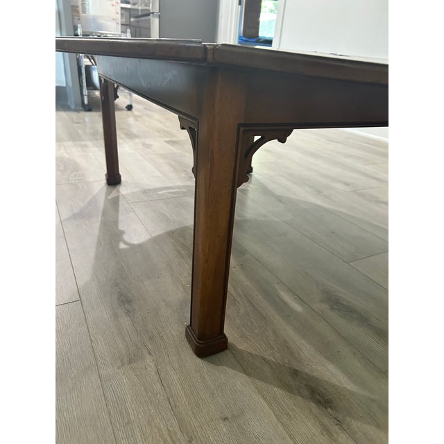 John Van Koert 1958 Mid -Century Modern Drexel Walnut Oval Coffee Table For Sale - Image 4 of 10