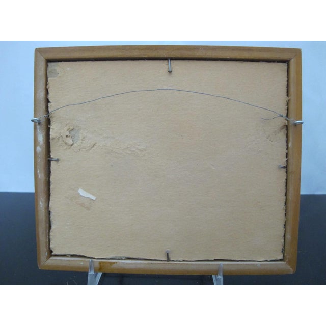 M Johnson Miniature Farmhouse Mountain Landscape Framed Oil Painting For Sale In Portland, OR - Image 6 of 6