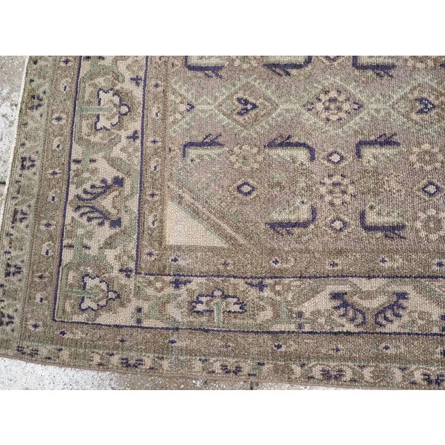 Mid 20th Century Galerie Shabab Collection Mid-20th Century Persian Malayer Throw Rug For Sale - Image 5 of 8
