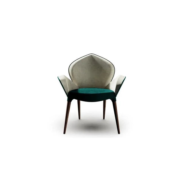 This chair will take your breath away and for sure make a statement for a contemporary dining room. Labeled by Maker
