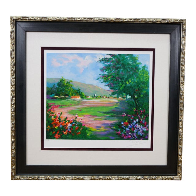 2004 Alex Perez 'Landscape in Provence' Colored Serigraph Print Signed Coa For Sale