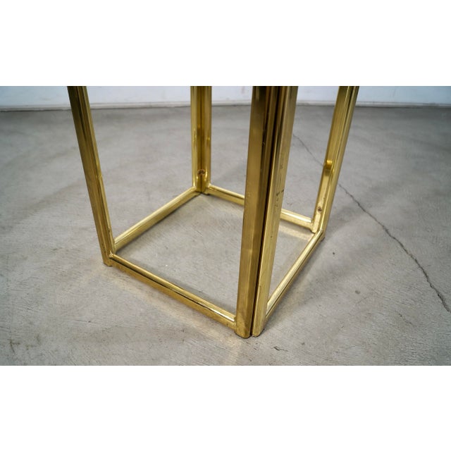 1980’s Art Deco Hollywood Regency Brass Dining Table For Sale - Image 10 of 12