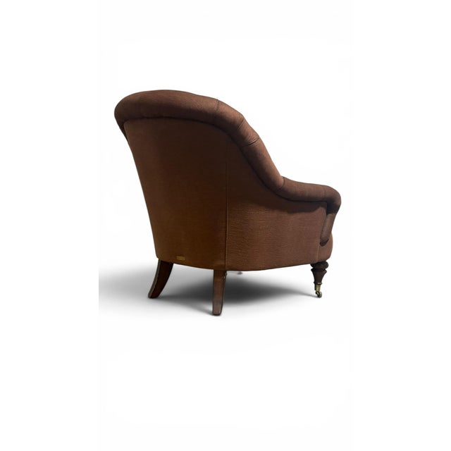 Ralph Lauren Ralph Lauren Button Back Library Chair For Sale - Image 4 of 8