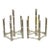 Mid 20th Century Hollywood Regency Silver Plated Chrome Faux Bamboo Candlestick Stands - a Pair For Sale