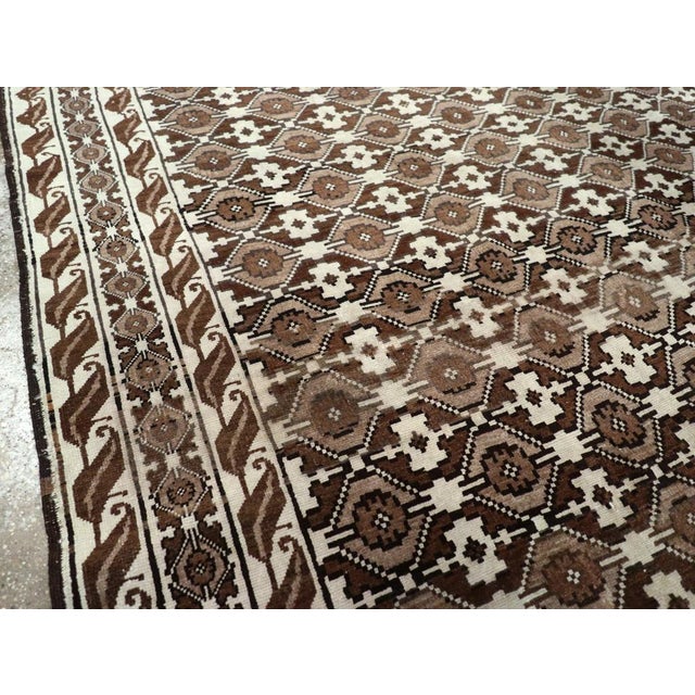 Mid 20th Century Galerie Shabab Collection Mid-20th Century Turkish Anatolian Accent Carpet For Sale - Image 5 of 10