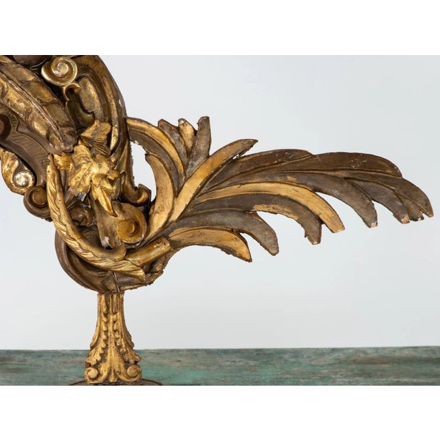 Gilded Fragment Rooster Sculpture For Sale - Image 9 of 12
