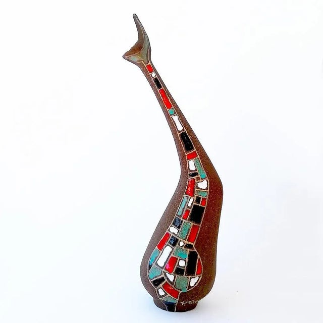 Mid-Century Italian Ceramic Sculpture by Roberto Rigon For Sale - Image 4 of 5