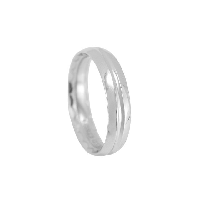 Modern Men’s Tacori Platinum Classic Streamline Finish Wedding Band Ring, Size 10.25 For Sale - Image 3 of 8