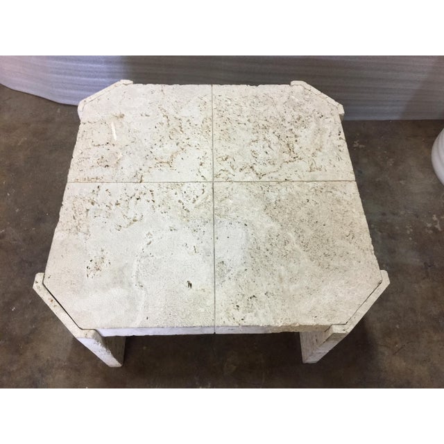 Superb Samuel Marx Style Natural Coquina Coral Stone Coffee Table For Sale - Image 9 of 18