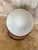 Table Lamp in Leather and Frosted Glass from Nova Tecno, Italy, 1970s For Sale - Image 4 of 9