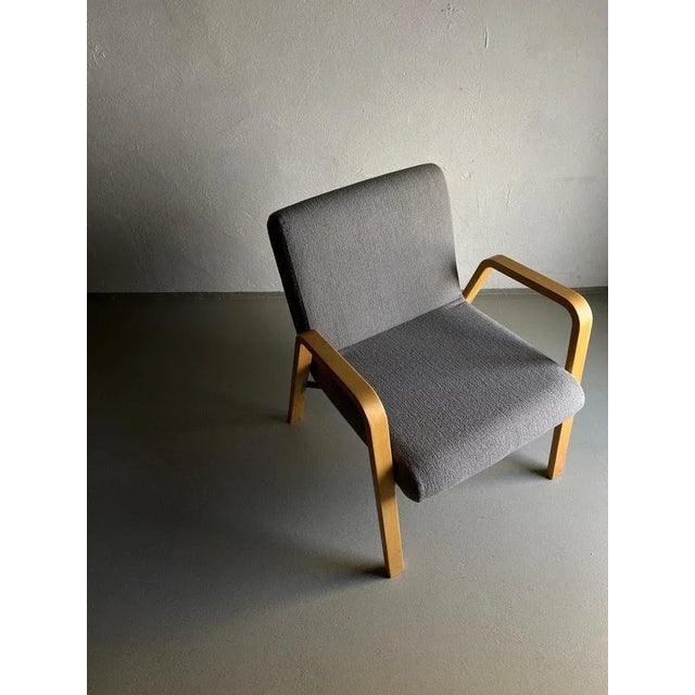 Scandinavian Gray Easy Chair | 1980s For Sale - Image 9 of 12