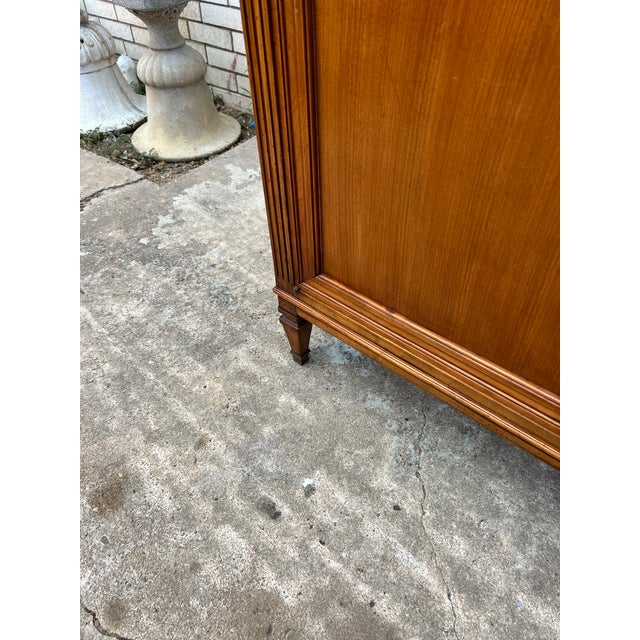 Late 19th Century French 19th Century Louis XVI Walnut Three Door Sideboard For Sale - Image 5 of 12