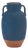 Ceramic Urn Vase with Terra Cotta Accent 10.5"H For Sale