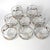 A rare complete set of eight Star-Kist "Charlie the Tuna" rocks glasses, accompanied by the original holiday gift box and...