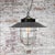 Vintage Industrial Bakelite, Grey Enamel, Brass and Clear Glass Pendant Light For Sale - Image 6 of 7