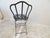 French Vintage French Black Iron Folding Garden Chair For Sale - Image 3 of 5