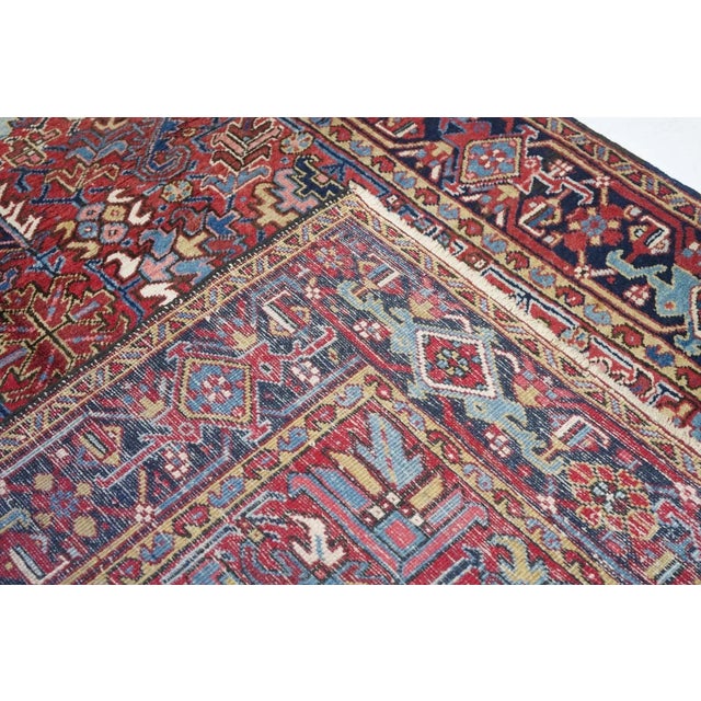 Vintage Heriz Rug 6'5'' x 8'3'' For Sale - Image 10 of 11