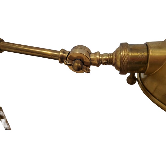 2000 - 2009 Neiman Marcus Robert Abbey Articulated Pharmacy Floor Lamp - Burnished Brass For Sale - Image 5 of 7