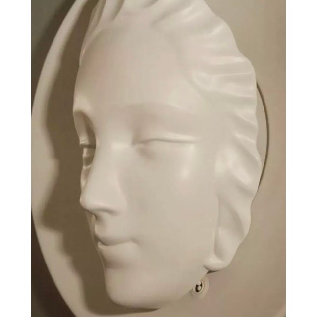 1920s 1930’s Art Deco White Face Wall Sconce For Sale - Image 5 of 6