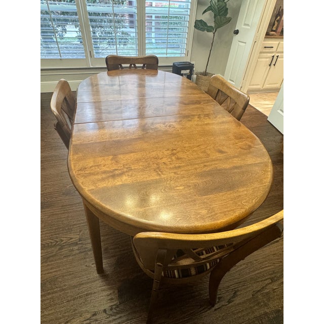 Mid-Century Modern 1950s Heywood-Wakefield Dining Set in Wheat For Sale - Image 3 of 3