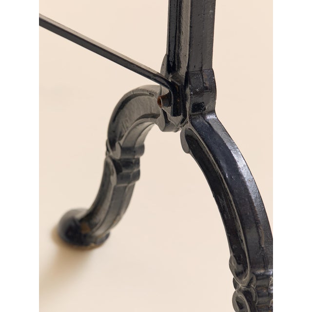 The Vintage Marble and Iron Table For Sale - Image 10 of 10