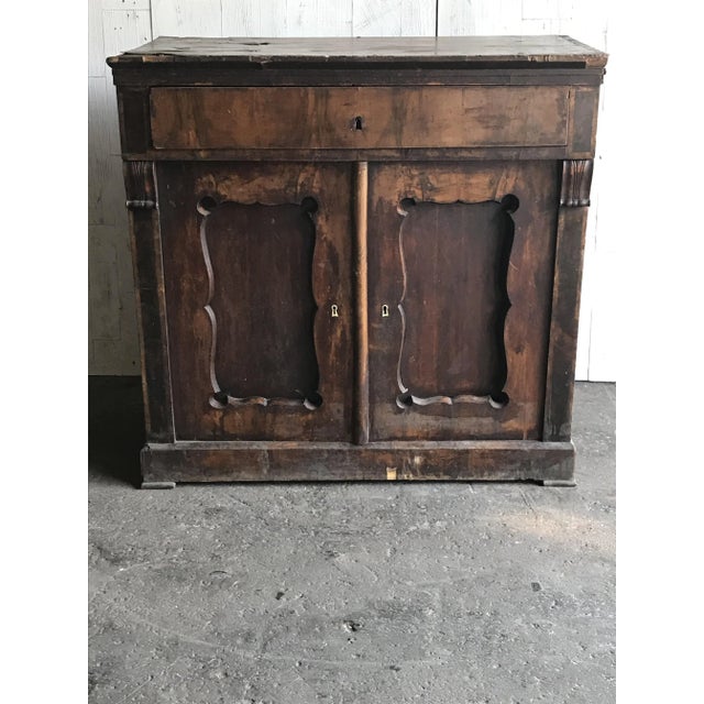 Wood Vintage Hungarian Pine Dresser For Sale - Image 7 of 7