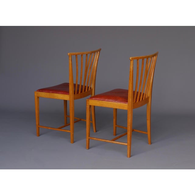 Modern Dining Chairs by Elmar Berkovich for Zijlstra te Joure, 1947, Set of 2 For Sale - Image 3 of 15