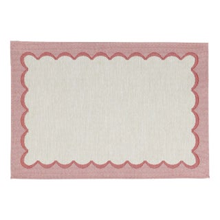 Tavola Pink Scalloped Placemats - Set of 4 For Sale