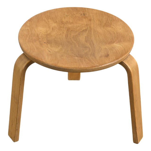 Low Stool by Hans Bellmann, Ed. Horgen Glarus for Horgenglarus, Switzerland, 1950 For Sale