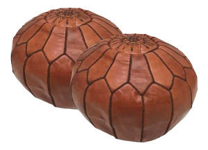 Pouf Ottoman Covers - a Pair