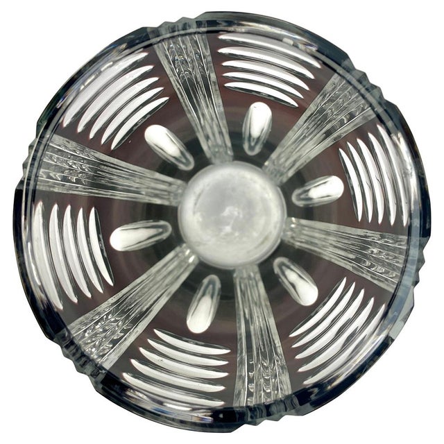 Glass Crystal Vase from Val Saint Lambert, Belgium, 1950s For Sale - Image 7 of 10