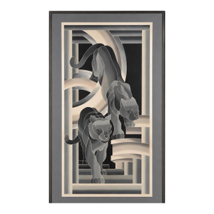 Vintage Signed Art Deco Limited Edition Print – “Children of Zeus (Guardians of the Temple)”