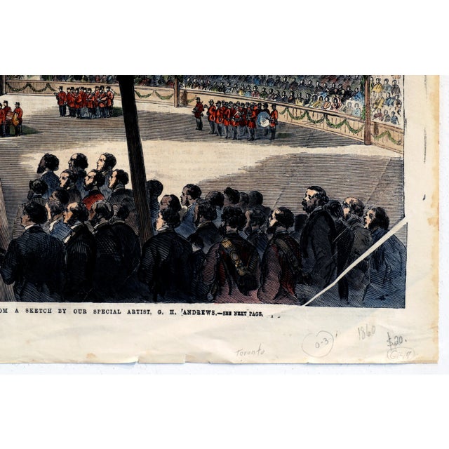 1860 English Newspaper - the Illustrated London News, Oct 27 1860 (Recto-Verso, Colored) For Sale - Image 6 of 11
