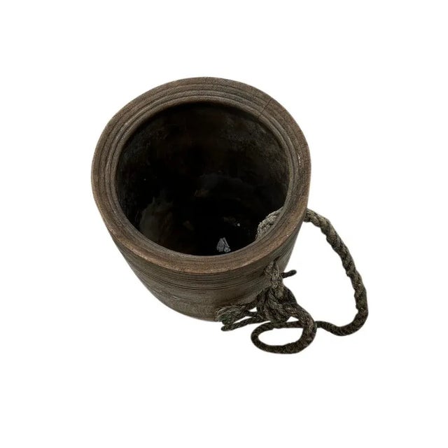 1950s Vintage Indian Wood Vessel For Sale - Image 5 of 5