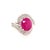 Natural Ruby Diamond Ring 14k Gold 6.32 TCW GIA Certified For Sale - Image 11 of 13