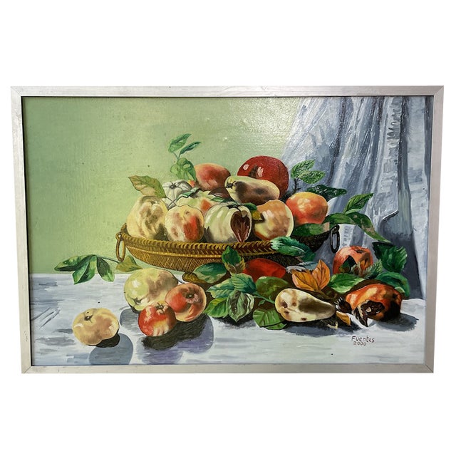 Fuentes, Fruit, Oil Painting, 2000s, Framed For Sale