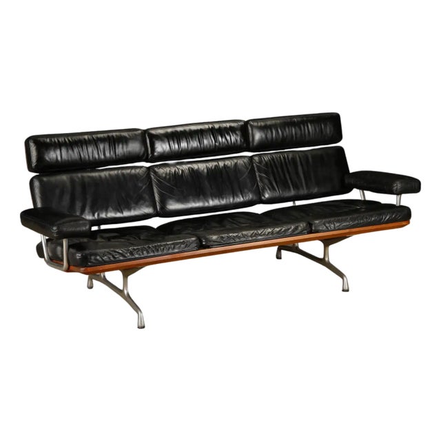 Eames Three-Seat Sofa by Ray and Charles Eames for Herman Miller, Signed For Sale