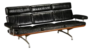 Eames Three-Seat Sofa by Ray and Charles Eames for Herman Miller, Signed