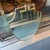 1950s 1950s Gio Ponti Style Mid-Century Modern Brass Shield Italian Wall Mirror For Sale - Image 5 of 13