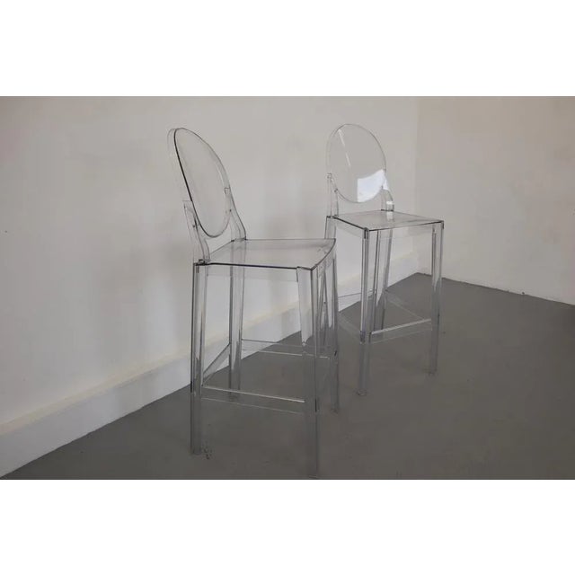 Plastic Set of Bar Stools from Kartell, Italy For Sale - Image 7 of 10