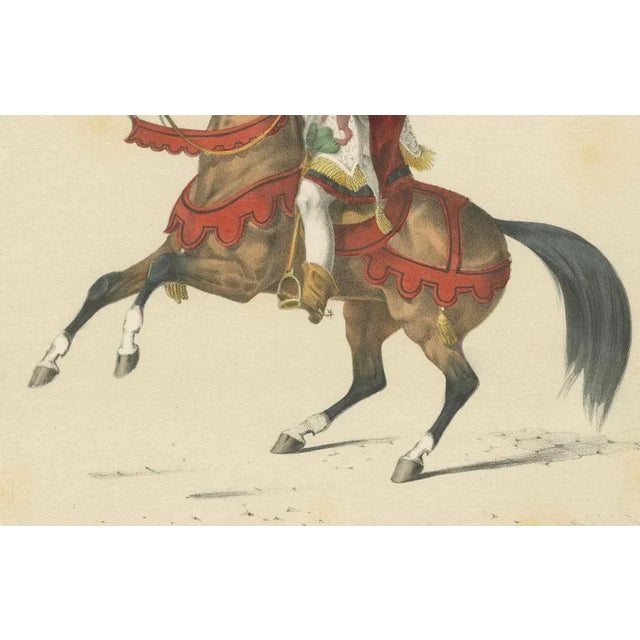 H. Jenny, Marten Banner Carrier and Swiss Military Musicians in Festive Procession, 1855, Print For Sale - Image 3 of 10