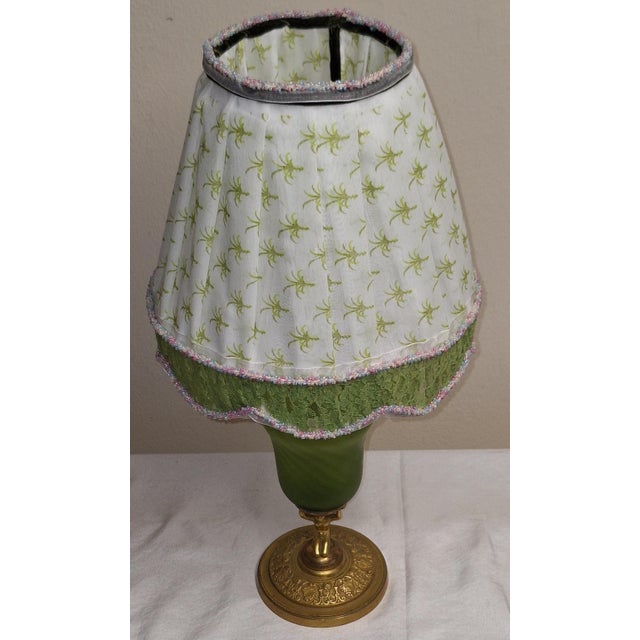 Vintage Table Lamp with Figurative Bronze Base by Lamplove, 1920s For Sale - Image 4 of 12