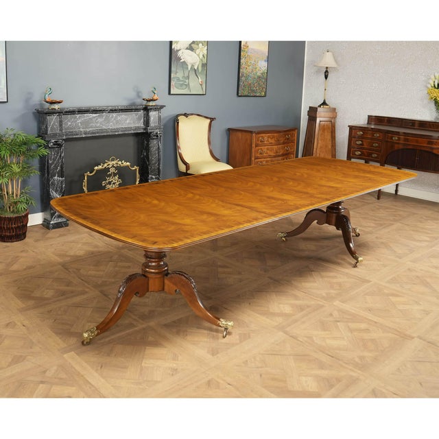 Brown 1990s Vintage Henredon Dining Table For Sale - Image 8 of 15