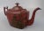 English Antique Georgian Red Tole Peinte or Toleware Teapot with Chinoiserie Decoration For Sale - Image 3 of 11