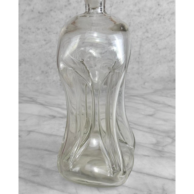 Holmegaard Mid-Century Danish Ribbed Glass Liquor Wine Decanter by Jacob Bang For Sale - Image 4 of 6