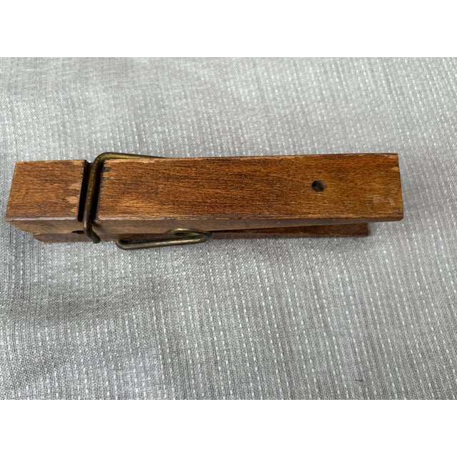 Vintage Oversized Wooden Clothespin For Sale In New York - Image 6 of 16