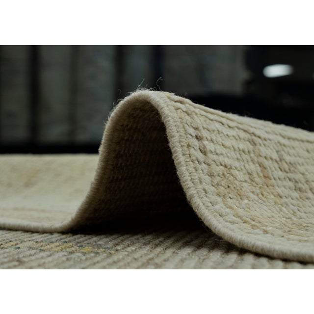 Tan Turkish Oushak Rug 5'4" x 9'5" #18045 For Sale - Image 8 of 8